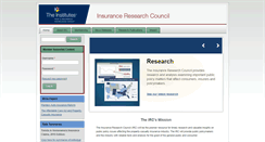 Desktop Screenshot of insurance-research.org